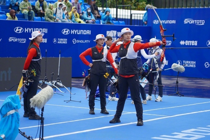 9you娱乐-韩国选手在射箭项目中夺得金牌